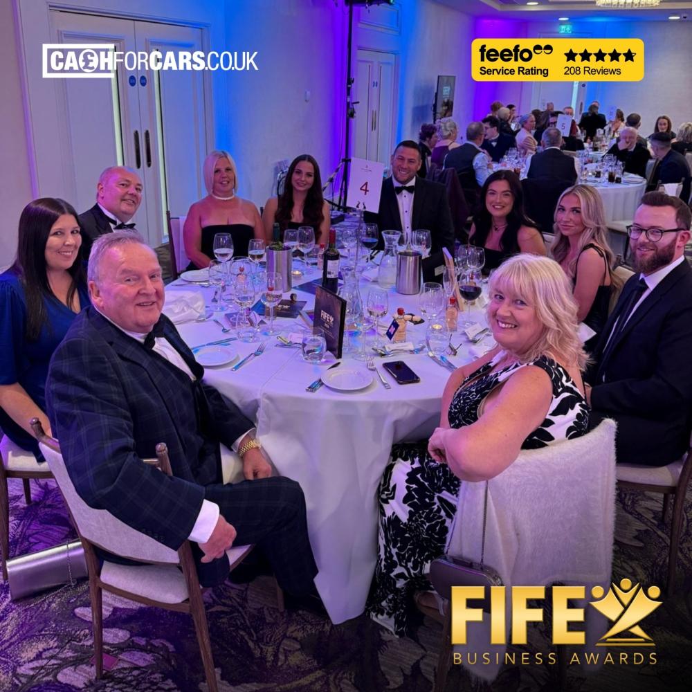Cash For Cars team at the Fife Business Awards 2026