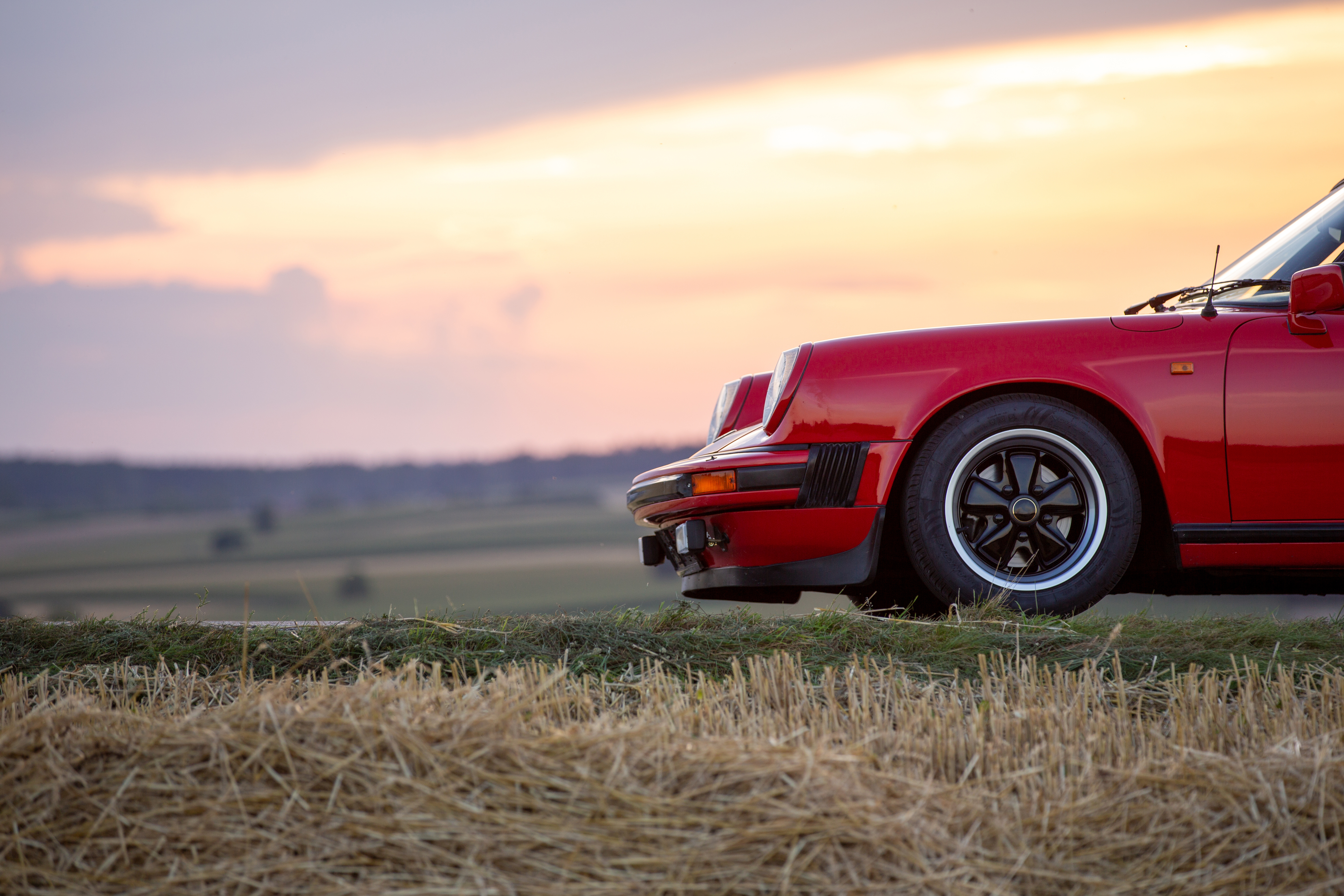 red porsche